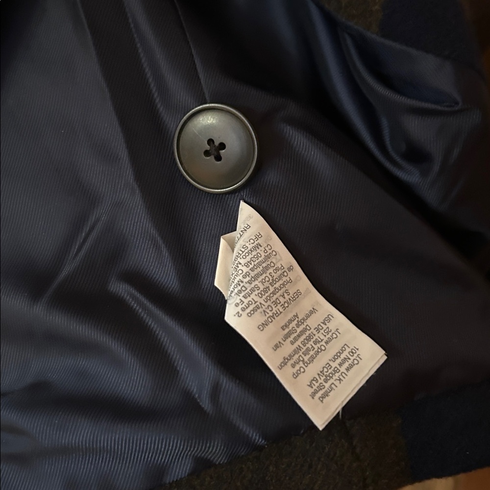 Madewell Elmcourt women’s plaid wool Trench Coat size S #Taylor Swift #Evermore - Picture 5 of 11